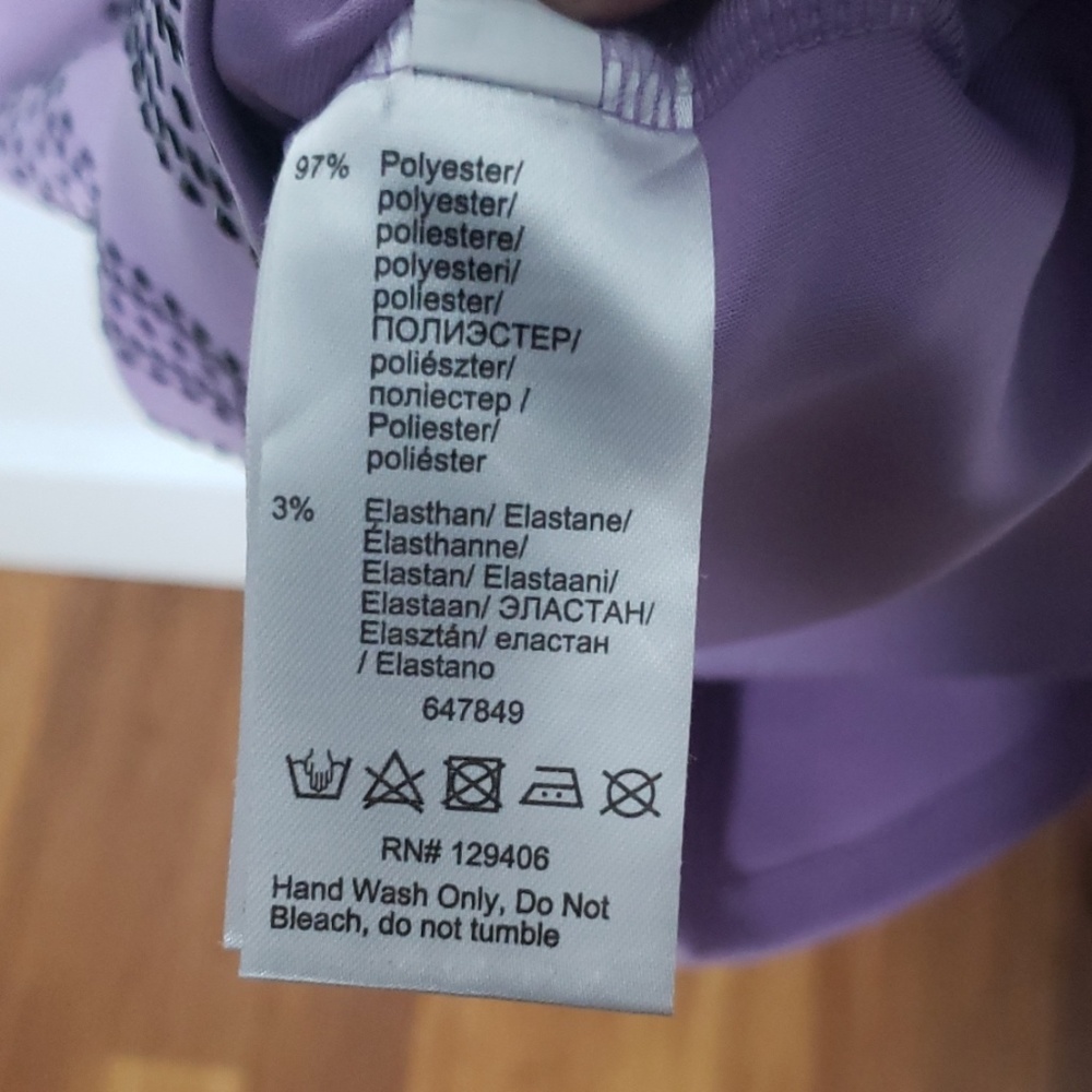 Venus Dress Lavender with metallic applique Sz 2 - Picture 6 of 6